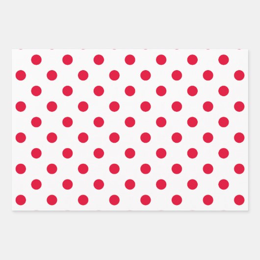 Red & White Wrapping Paper Sheets (Voorkant)