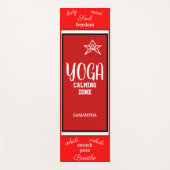Red White Yoga Calming Zone Yogamat (Voorkant)