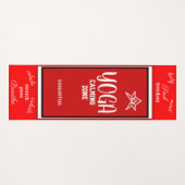 Red White Yoga Calming Zone Yogamat (Voorkant (horizontaal))