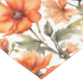 Red Wild Flowers Waterverf Kunst Tafelkleed (Gekanteld)