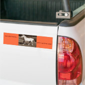 Red wilde paarden... eet hun vlees niet op bumpersticker (Op Truck)