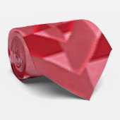 "Red Wine Abstract Shapes" Mannen Trendy Stropdas (Opgerold)