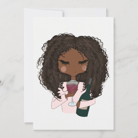 Red Wine Bachelorette Kaart (Voorkant)