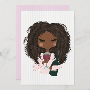 Red Wine Bachelorette Kaart