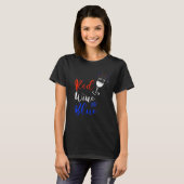 Red Wine Blue 4 juli T-shirt (Voorkant volledig)