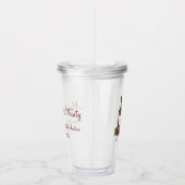 Red Wine Bottle Grapes Glass Tasting Charity Event Acryl Drinkbeker (Rechts)