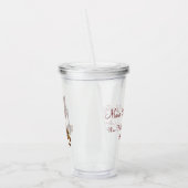 Red Wine Bottle Grapes Glass Tasting Charity Event Acryl Drinkbeker (Links)