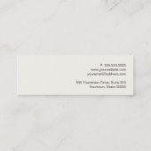 Red Wine Bottle Sommelier Mini Visitekaartje (Achterkant)