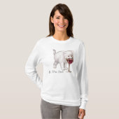 Red Wine Cat Snob T-Shirt (Voorkant volledig)