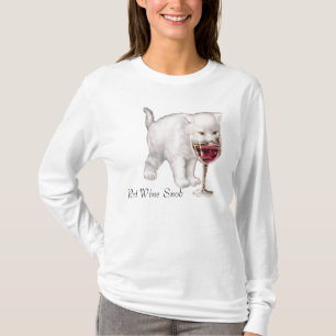 Red Wine Cat Snob T-Shirt