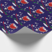 Red Wine Christmas Cadeaupapier (Hoek)