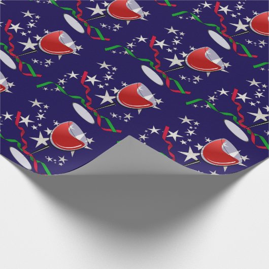 Red Wine Christmas Cadeaupapier (Hoek)