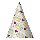 Red Wine Glass Brie Cheese Tasting Charity Event Feesthoedjes (Rechts)