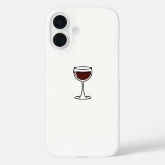 Red Wine Glass iPhone 16 Hoesje