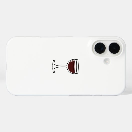 Red Wine Glass Case-Mate iPhone Case (Achterkant (horizontaal))