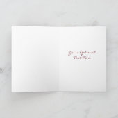 Red Wine Glass custom greeting card Kaart (Binnen)