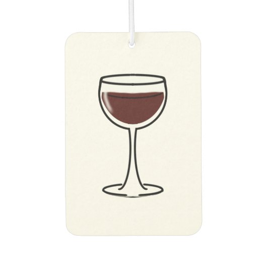 Red Wine Glass Luchtverfrisser (Voorkant)