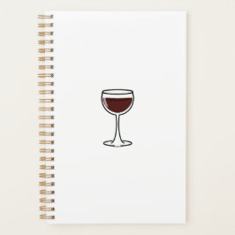 Red Wine Glass Planner