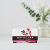 Red Wine Glass | Restaurant | Vineyard Visitekaartje (Staand voorkant)