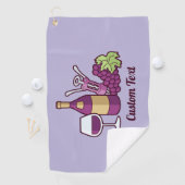 Red Wine Golf Towel Golfhanddoek (Insitu)