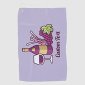 Red Wine Golf Towel Golfhanddoek (Voorkant)