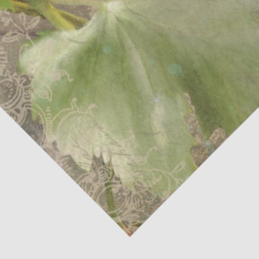 Red Wine Grapes Script Vineyard Winery Decoupage Tissuepapier (Detail)