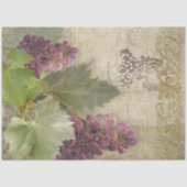 Red Wine Grapes Script Vineyard Winery Decoupage Tissuepapier (Voorkant)