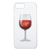 Red Wine iPhone X/8/7/11 Barely Daar Hoesje (Achterkant)