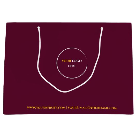 Red Wine Large Gift Bag Groot Cadeauzakje (Voorkant)