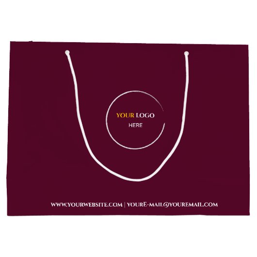Red Wine Large Gift Bag Groot Cadeauzakje (Achterkant)