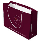 Red Wine Large Gift Bag Groot Cadeauzakje (Achterkant Gekanteld)
