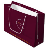 Red Wine Large Gift Bag Groot Cadeauzakje (Voorkant Gekanteld)