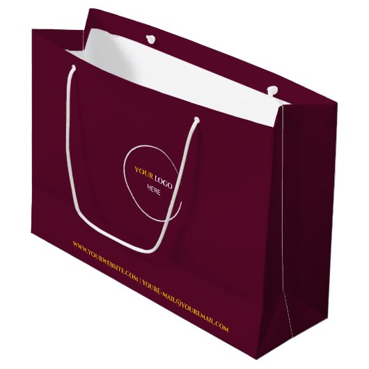 Red Wine Large Gift Bag Groot Cadeauzakje (Voorkant Gekanteld)