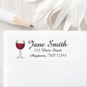 Red Wine Lover Glass Merlot Cabernet Adres Etiket (Insitu)