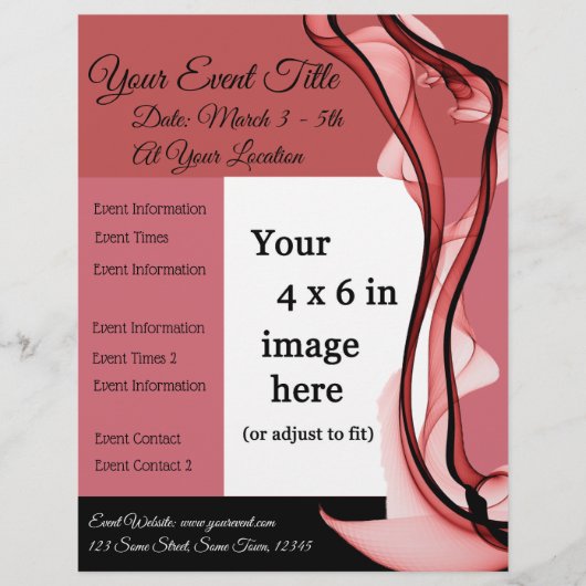 Red Wine Multi-Purpose Event Flyer (Voorkant)