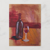 Red Wine Postcard Briefkaart (Voorkant)