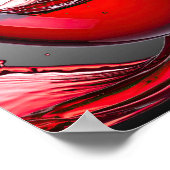 Red Wine Pour Art Poster (Hoek)