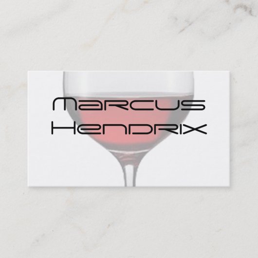 Red Wine Professional Visitekaartjes (Voorkant)