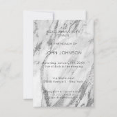 Red Wine Tasting Cocktail Party Invitation Marmer Kaart (Achterkant)