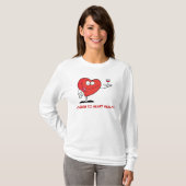 Red Wine Toast to Heart Health T-shirt (Voorkant volledig)
