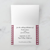 Red Wine Vineyard Wedding Save the Date Kaarten (Binnen)