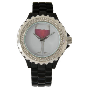Red Wine Wines Glass Wineglass Merlot Watch Horloge