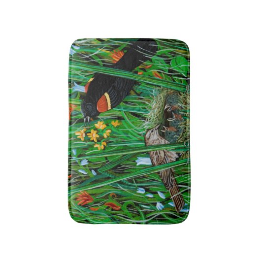 Red Wing Blackbird Bath Mat (Voorkant Verticaal)