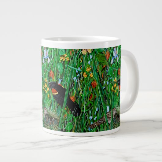 Red Wing Blackbird Coffee Cup Grote Koffiekop (Voorkant rechts)