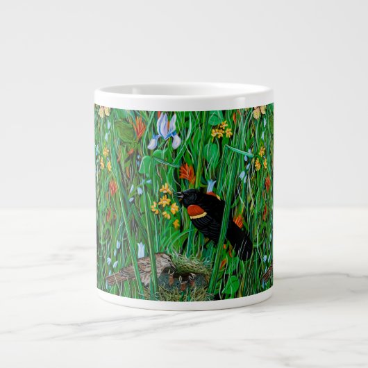 Red Wing Blackbird Coffee Cup Grote Koffiekop (Voorkant)