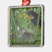 Red Wing Blackbird Metalen Ornament (Links)