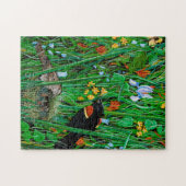 Red Wing Blackbird Puzzle Legpuzzel (Horizontaal)