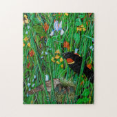 Red Wing Blackbird Puzzle Legpuzzel (Verticaal)