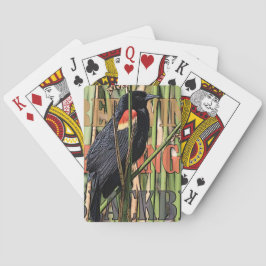 Red Wing Blackbird-spelkaarten Pokerkaarten