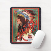 Red Wing Indian Maiden Mousepad Muismat (Met muis)